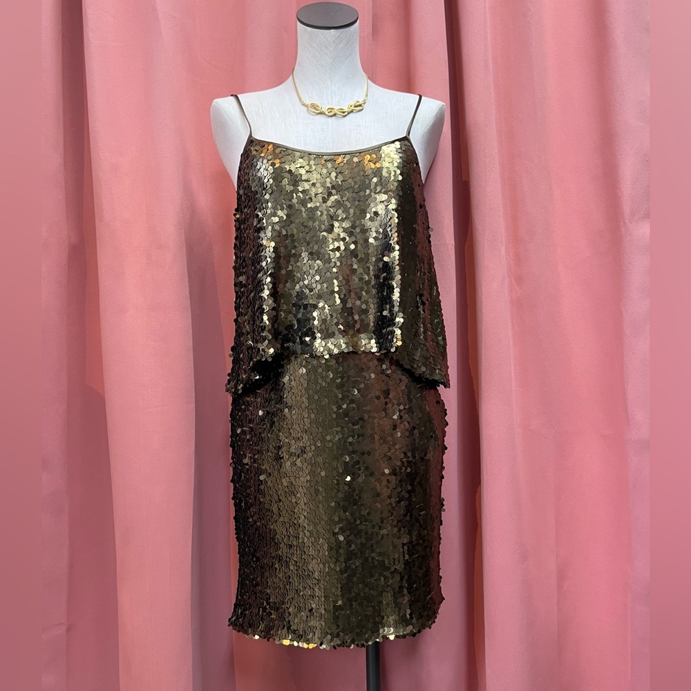 Suzi Chin for Maggy Boutique Full Sequin Mini Dress